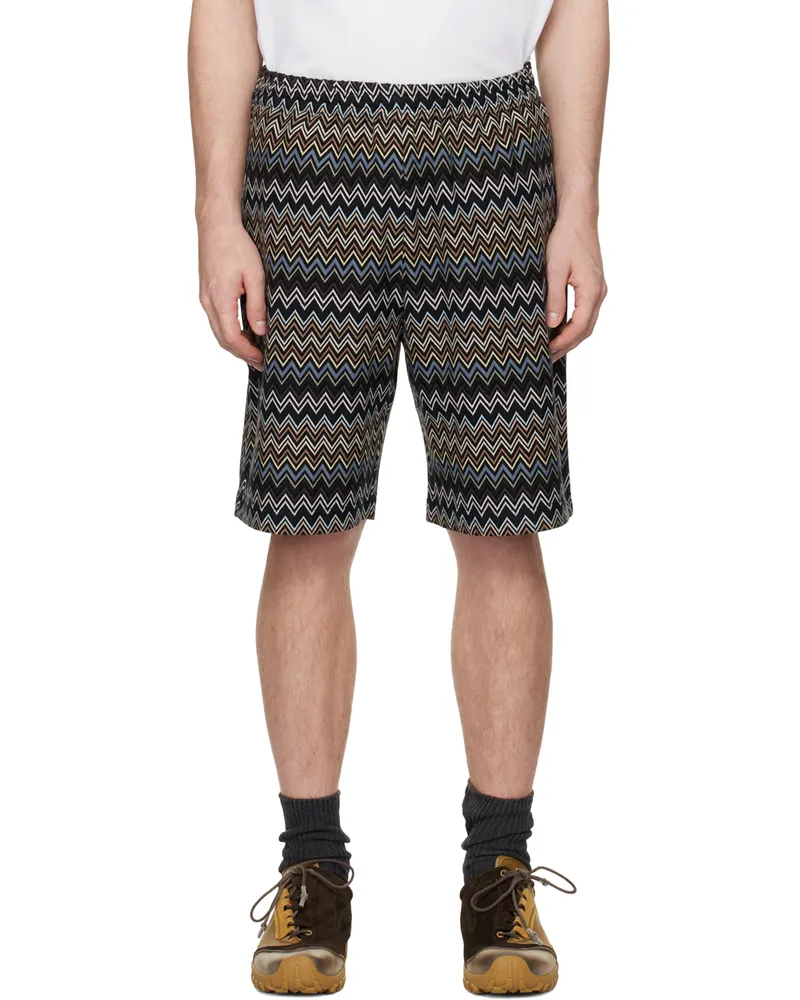 Missoni Multicolor Zig Zag Cotton Bermuda Shorts Multicolor