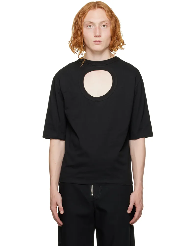 Dion Lee Black Cutout T-Shirt Black