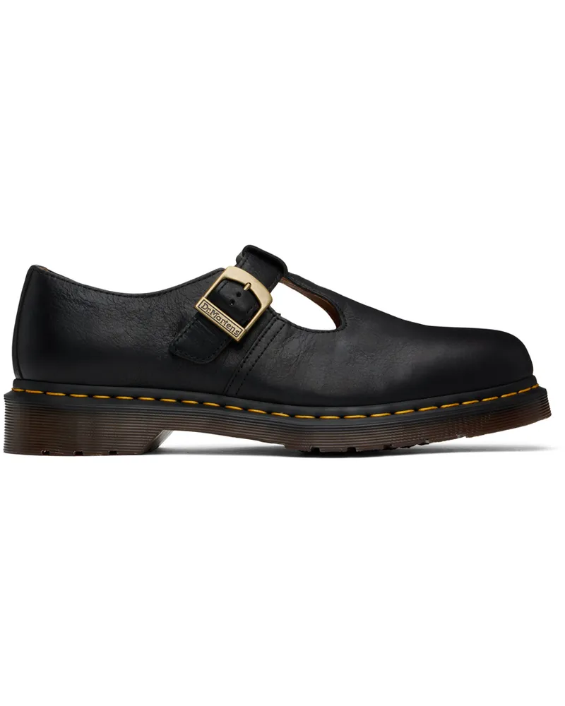 Dr.Martens Black T-Bar Regency Leather Monkstraps Black