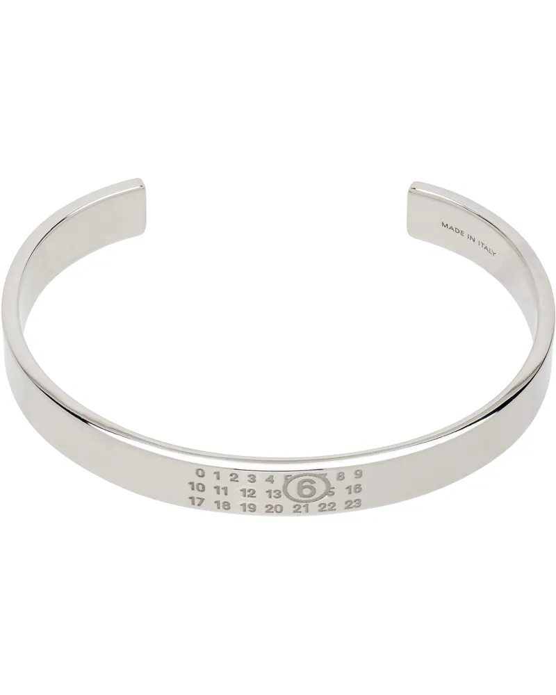 Maison Margiela Silver Minimal Logo Bracelet 951