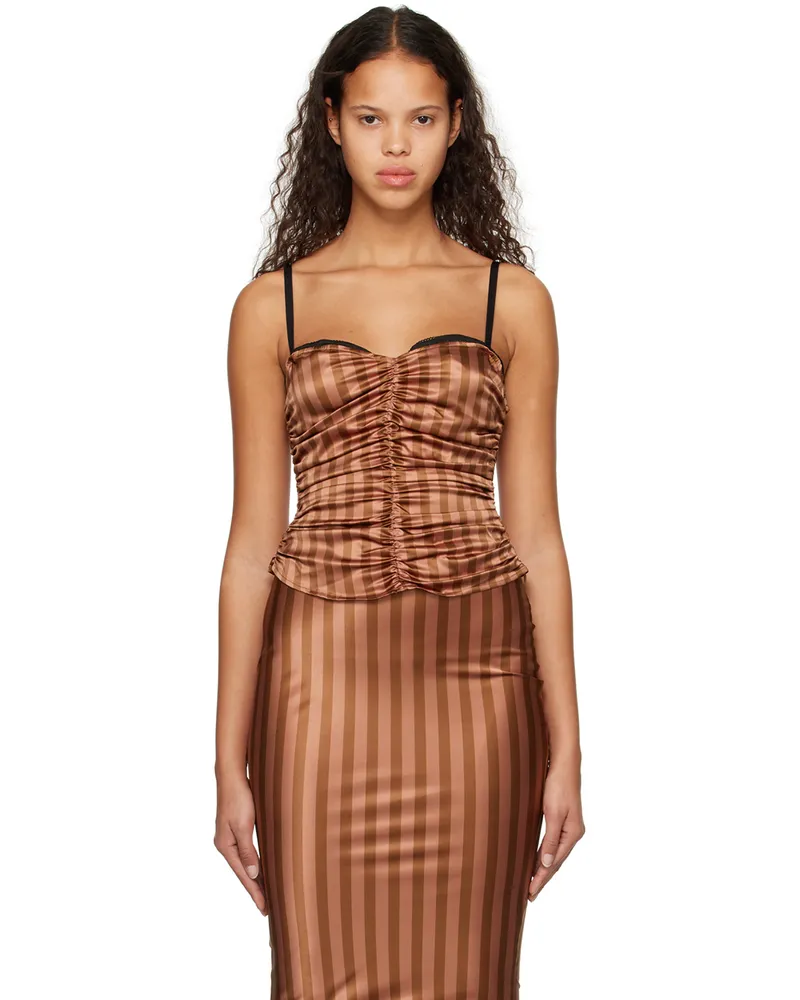 Miaou SSENSE Work Capsule – Brown Renzo Tank Top Chocolate
