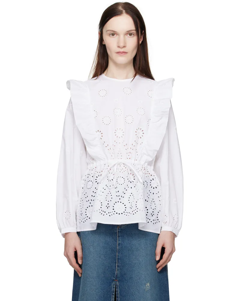 A.P.C. White Clove Blouse Aag
