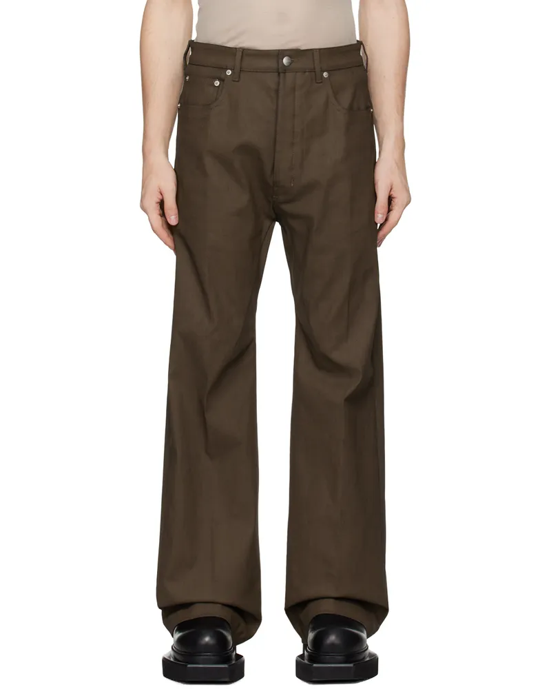 Rick Owens Khaki Porterville Geth Jeans 35