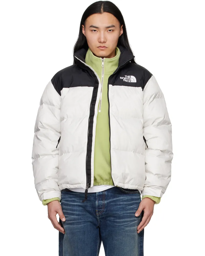 The North Face White & Black 1996 Retro Nuptse Down Jacket White