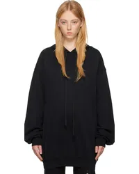 Ann Demeulemeester Black Olivia Hoodie Black