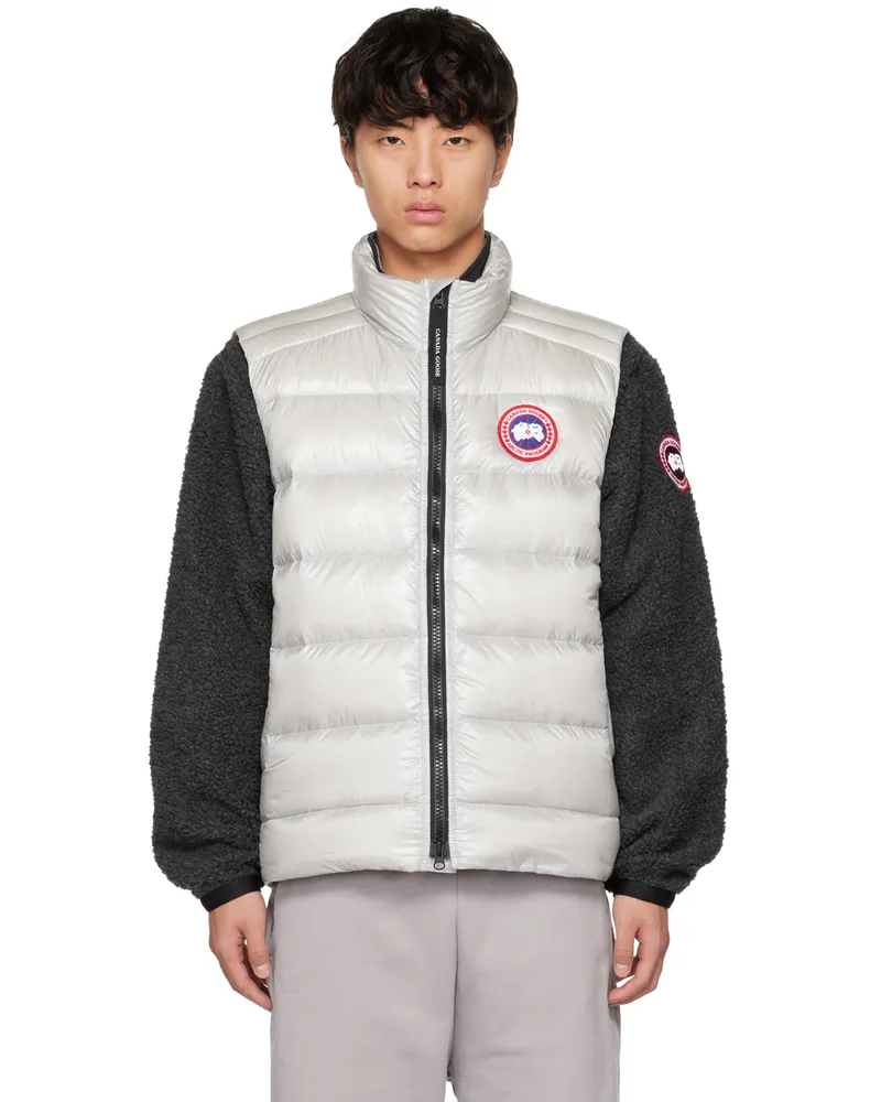 Canada Goose Gray Crofton Down Vest Silverbirch