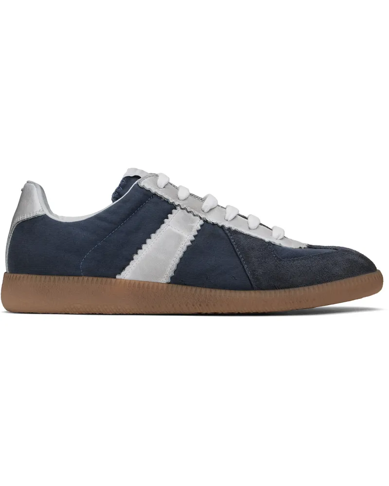 Maison Margiela Navy & Gray Replica Sneakers Ha737