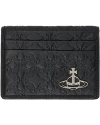 Vivienne Westwood Black Embossed Card Holder Aw24-n403