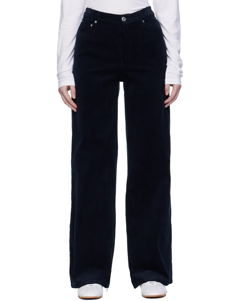 A.P.C. Navy Elizabeth Trousers Iak