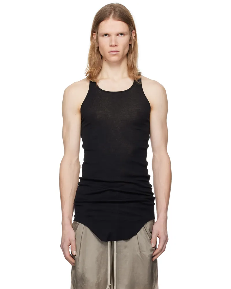 Rick Owens Black Hollywood Basic Rib Tank Top 09
