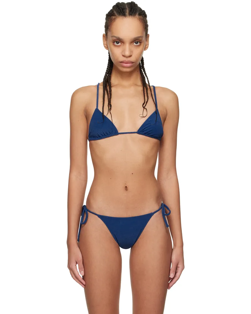 TROPIC of C Navy Equator Bikini Top Indigo