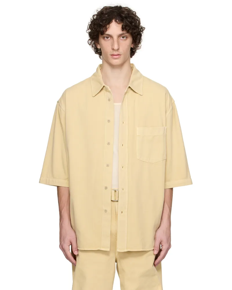 Christophe Lemaire Beige S/S Denim Shirt Ye509