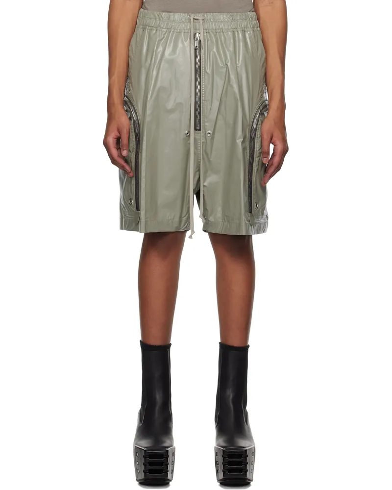 Rick Owens Green Hollywood Bauhaus Bela Shorts 15