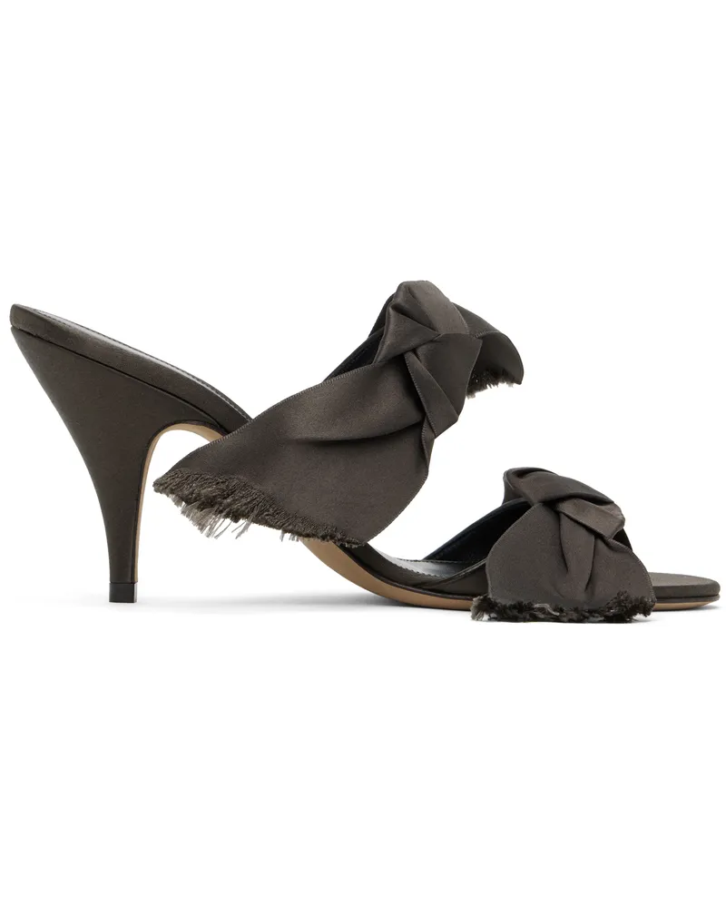 The Row Brown Vika Knot Heeled Sandals Brw