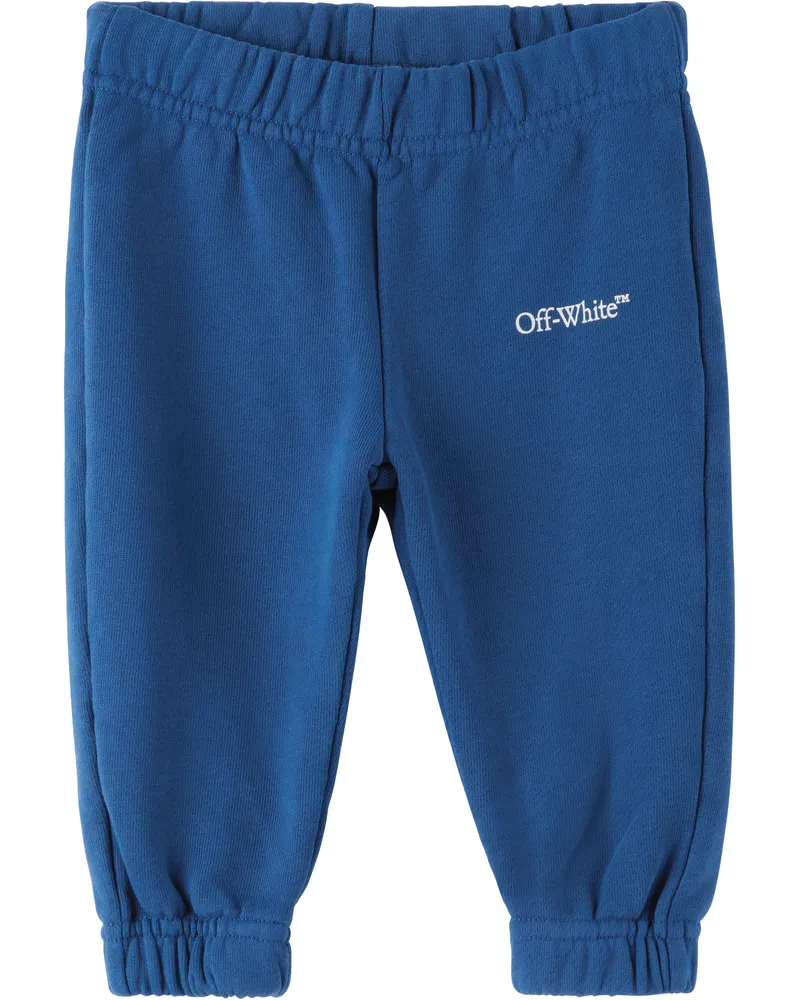 OFF-WHITE Baby Blue Diagonal Bookish Sweatpants Blue