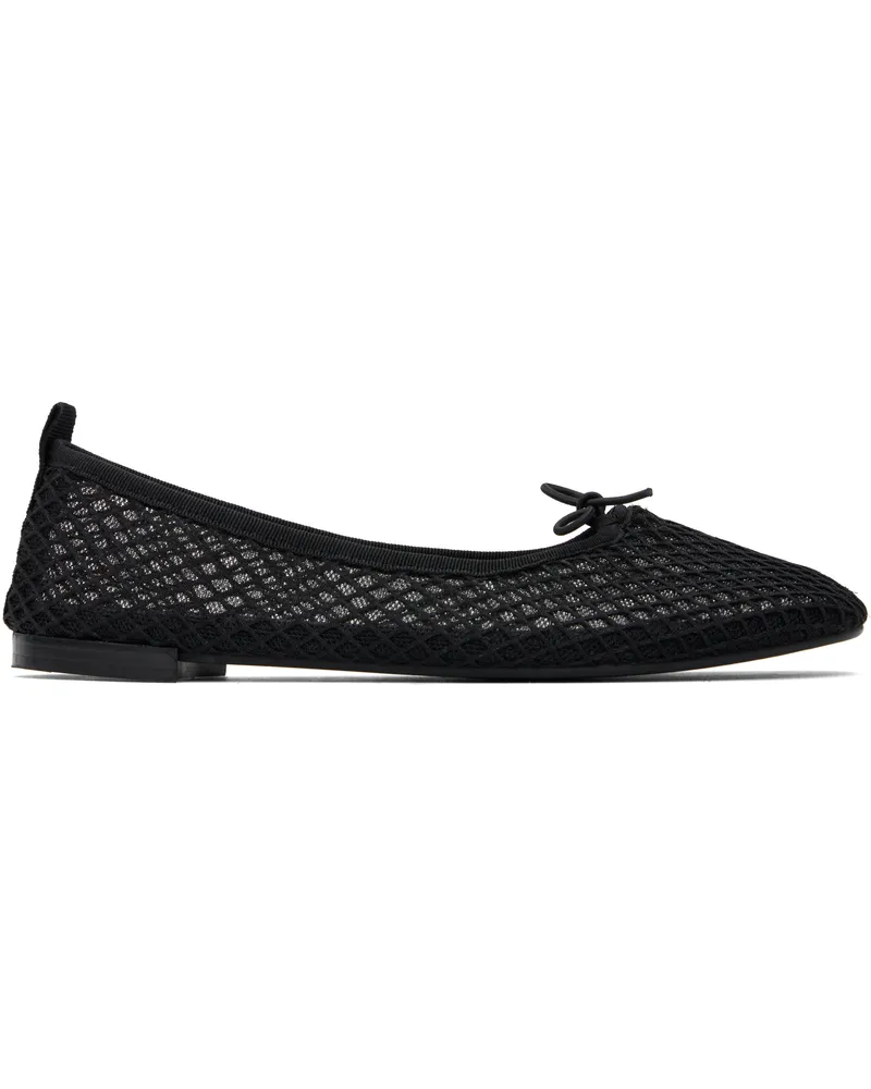 Repetto Black Garence Transparent Rubber Sole Ballerina Flats 410