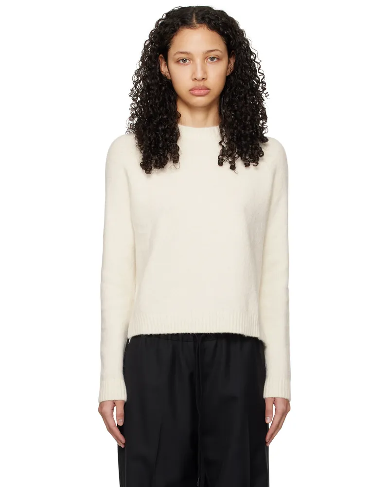 HUGO BOSS Off-White Rib Sweater 118