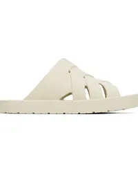 Bottega Veneta Off-White Slip-On Sandals Sea