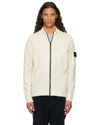 Stone Island Off-White Wool Sweater Vplaster