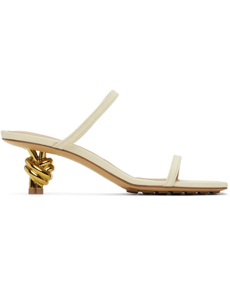 Bottega Veneta Off-White Knot Mules 9031