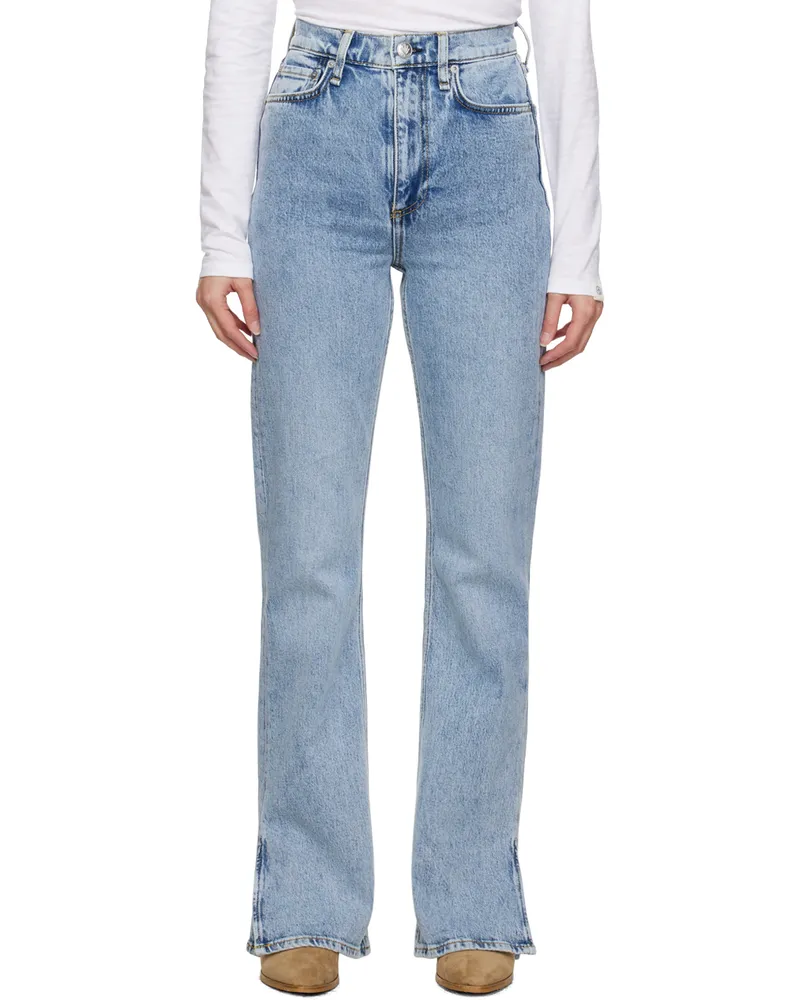 Rag & Bone Blue Wide-Leg Jeans Summers
