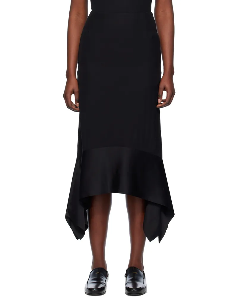 Totême Black Sash Maxi Skirt 001