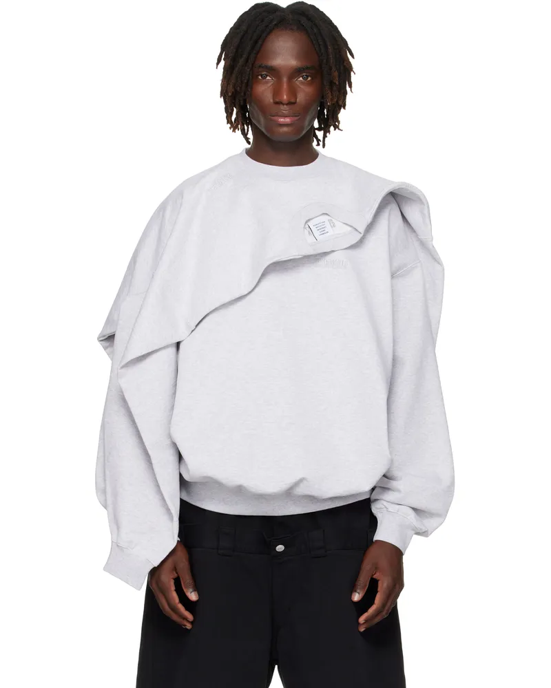 VETEMENTS Gray Double Layered Sweatshirt Grey