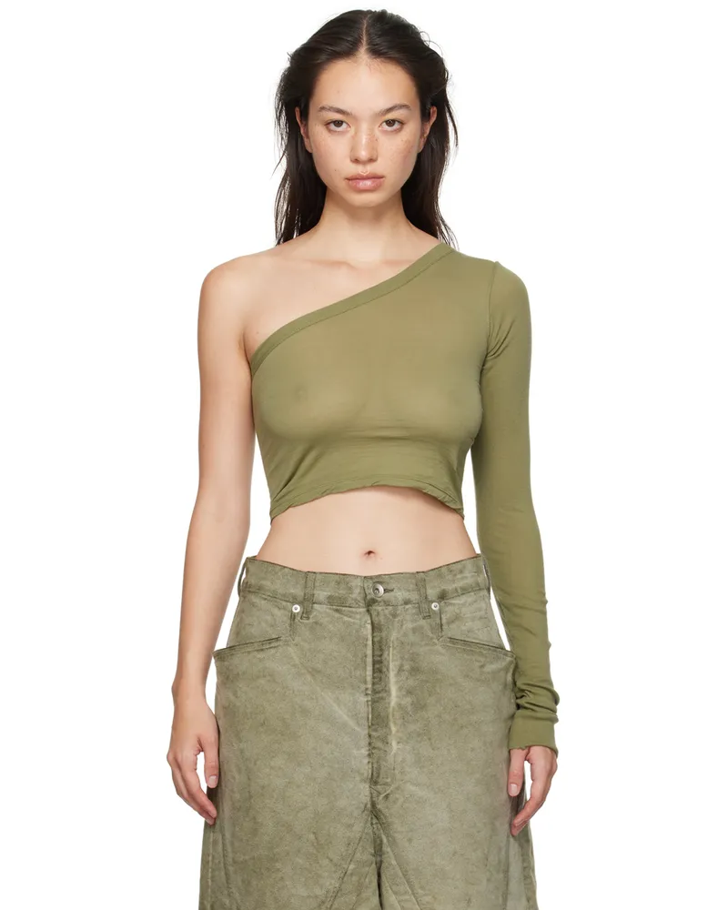 DRKSHDW by Rick Owens Khaki Porterville Ziggy T-shirt 85