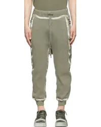 Boris Bidjan Saberi SSENSE Exclusive Green Cotton Lounge Pants Military