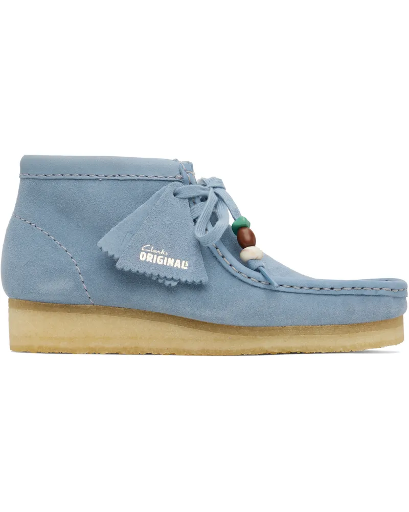 Clarks Blue Wallabee Boots Powder