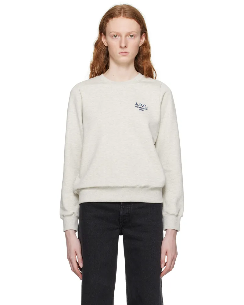 A.P.C. Gray Skye Sweatshirt Paa