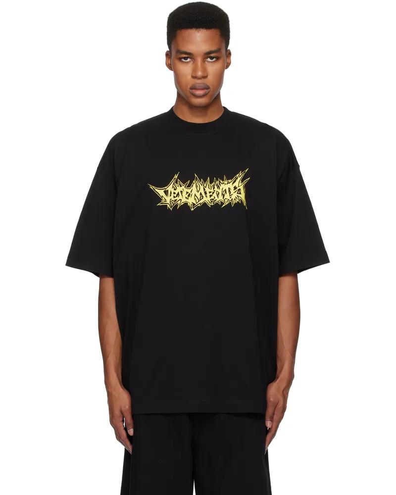 VETEMENTS Black Living Legend Oversized T-shirt Black