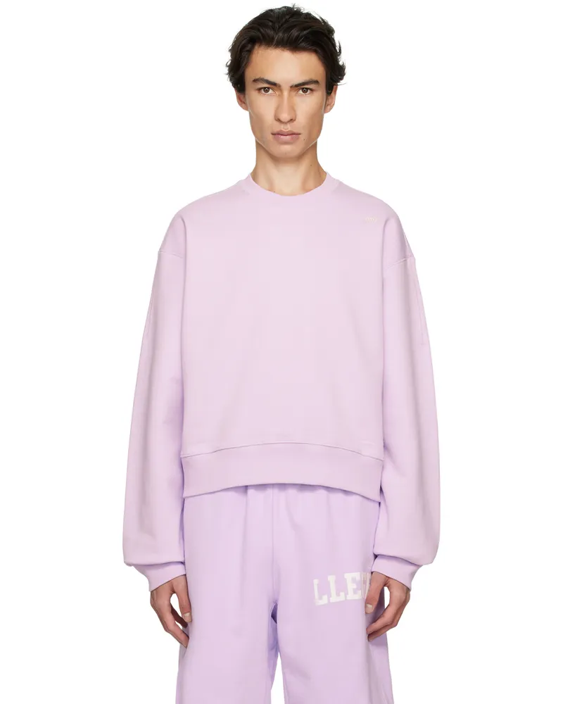 RECTO SSENSE Exclusive Purple Embroidered Sweatshirt Lv