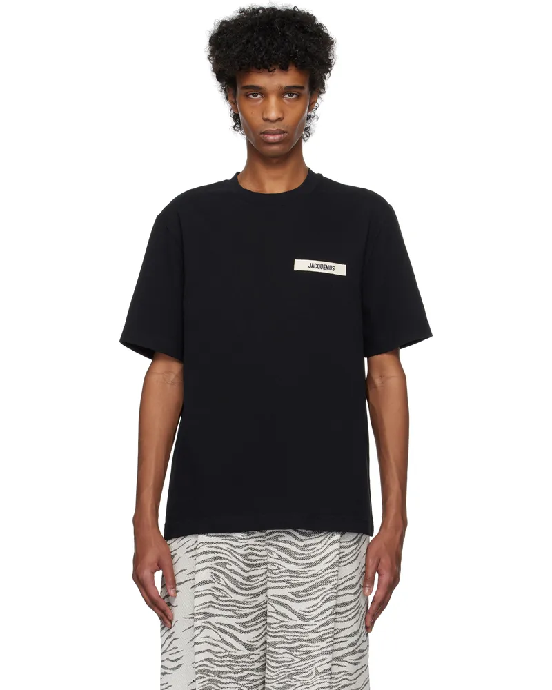Jacquemus Black Les Classiques 'The Gros Grain' T-shirt 990