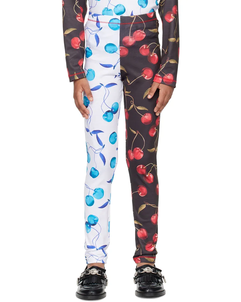 CHOPOVA LOWENA SSENSE Exclusive Kids White & Black Cherry Leggings Mul