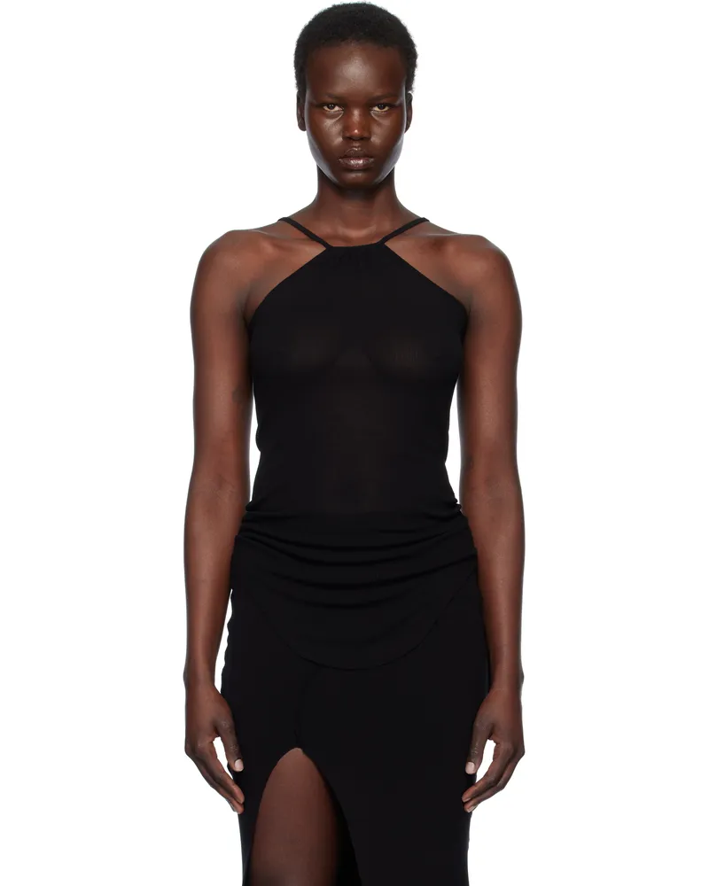 Rick Owens Black Hollywood Skorpio Tank Top 09