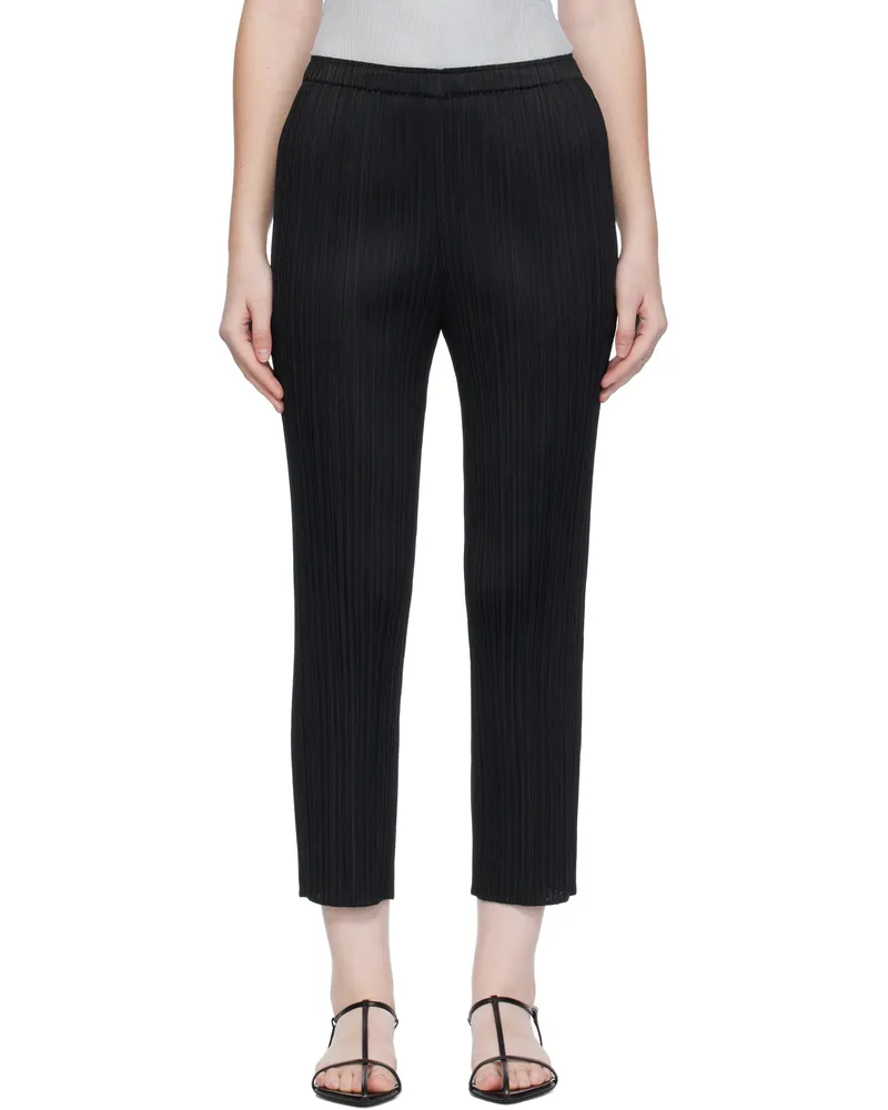 Issey Miyake Black Lamp Shade Trousers 15