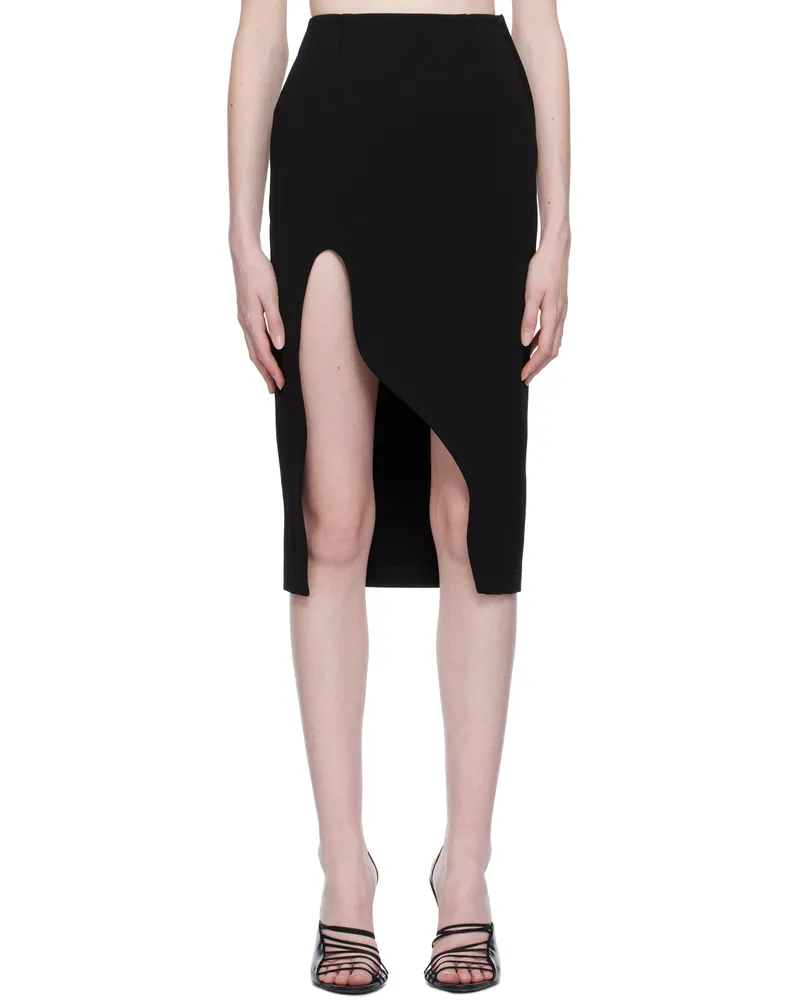 OFF-WHITE Black Vented Miniskirt Black