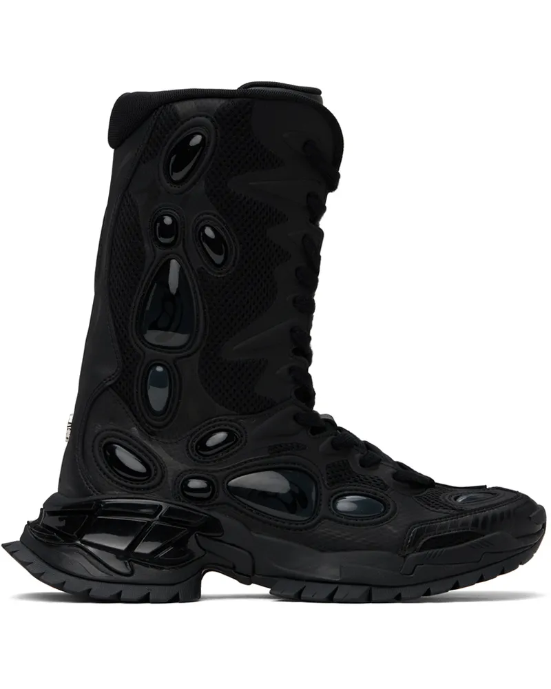 Rombaut Black Nucleo Lace-Up Boots Volcanic