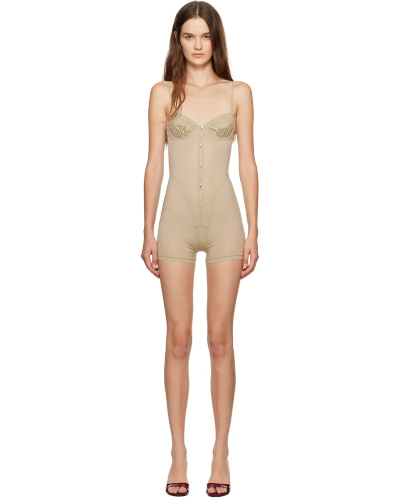 Poster Girl Taupe Goldie Bodysuit Taupe
