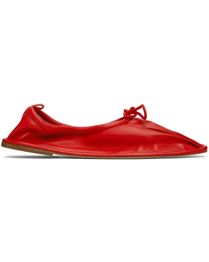 HEREU SSENSE Exclusive Red Puntera Ballerina Flats Red