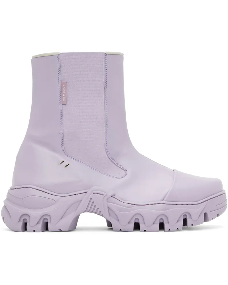 Rombaut Purple Boccaccio II Apple Leather Chelsea Boots Heather