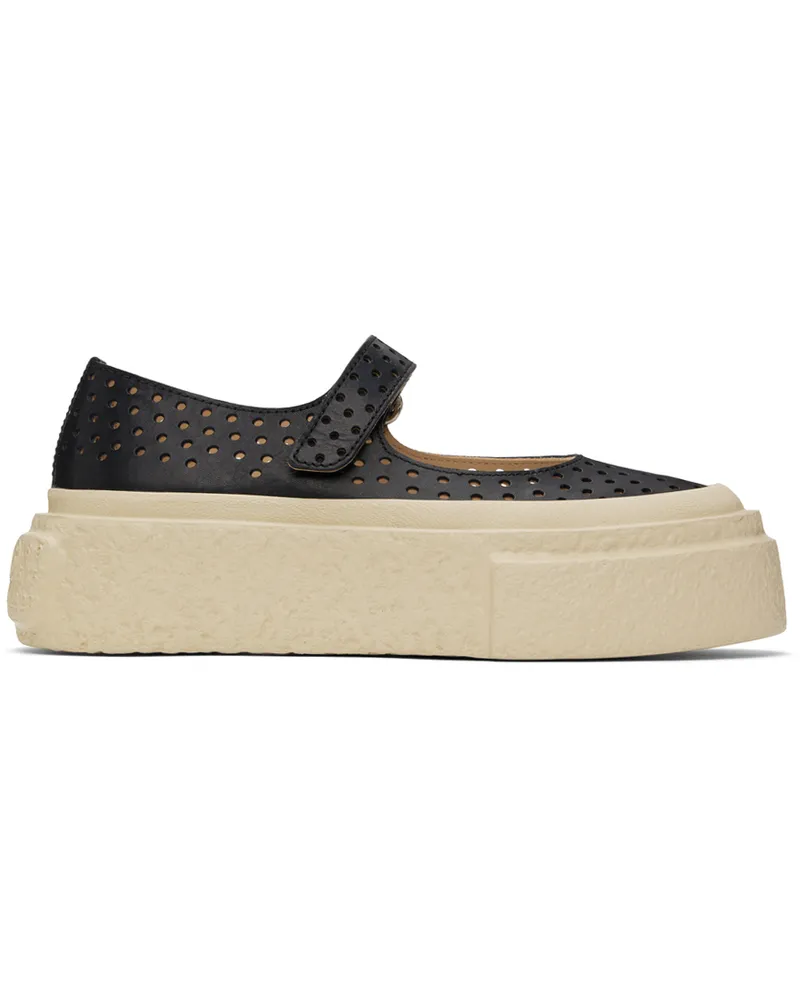 Maison Margiela Black Chunky Gambetta Ballerina Flats T8013