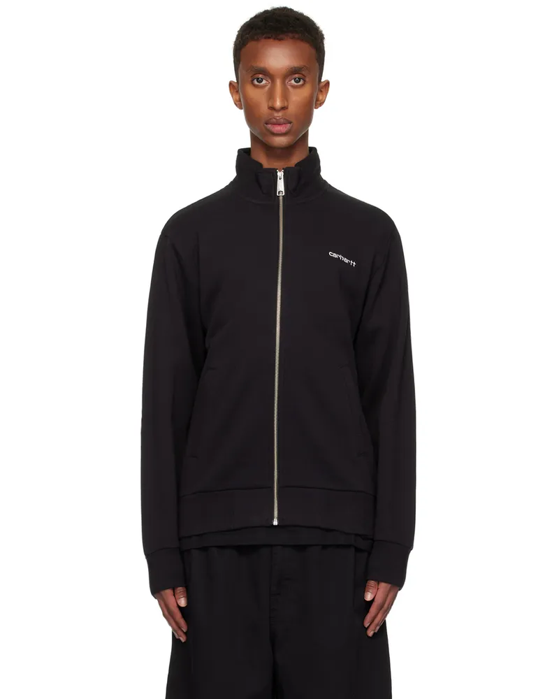 Carhartt WIP Black Script Embroidery Sweatshirt 0d2xx