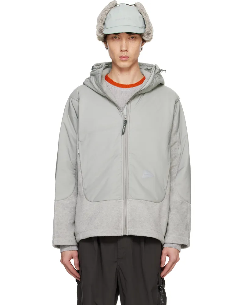 and wander Gray Top Fleece Jacket Gray020