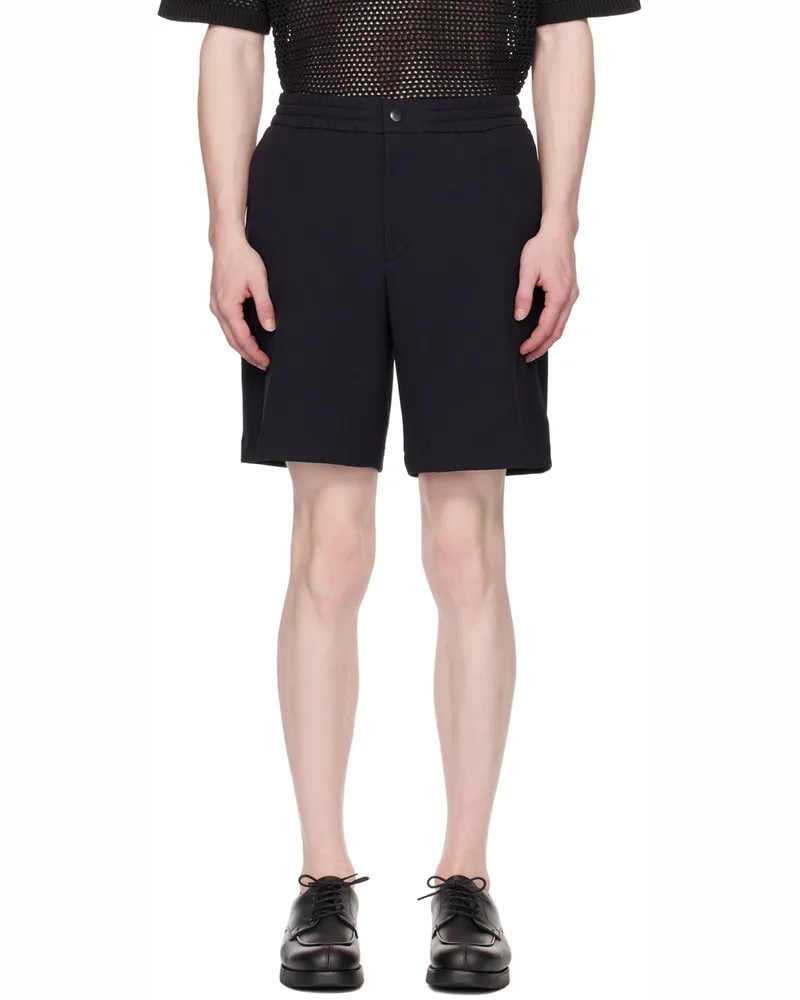 SOLID HOMME Navy Flap Pocket Shorts 525n