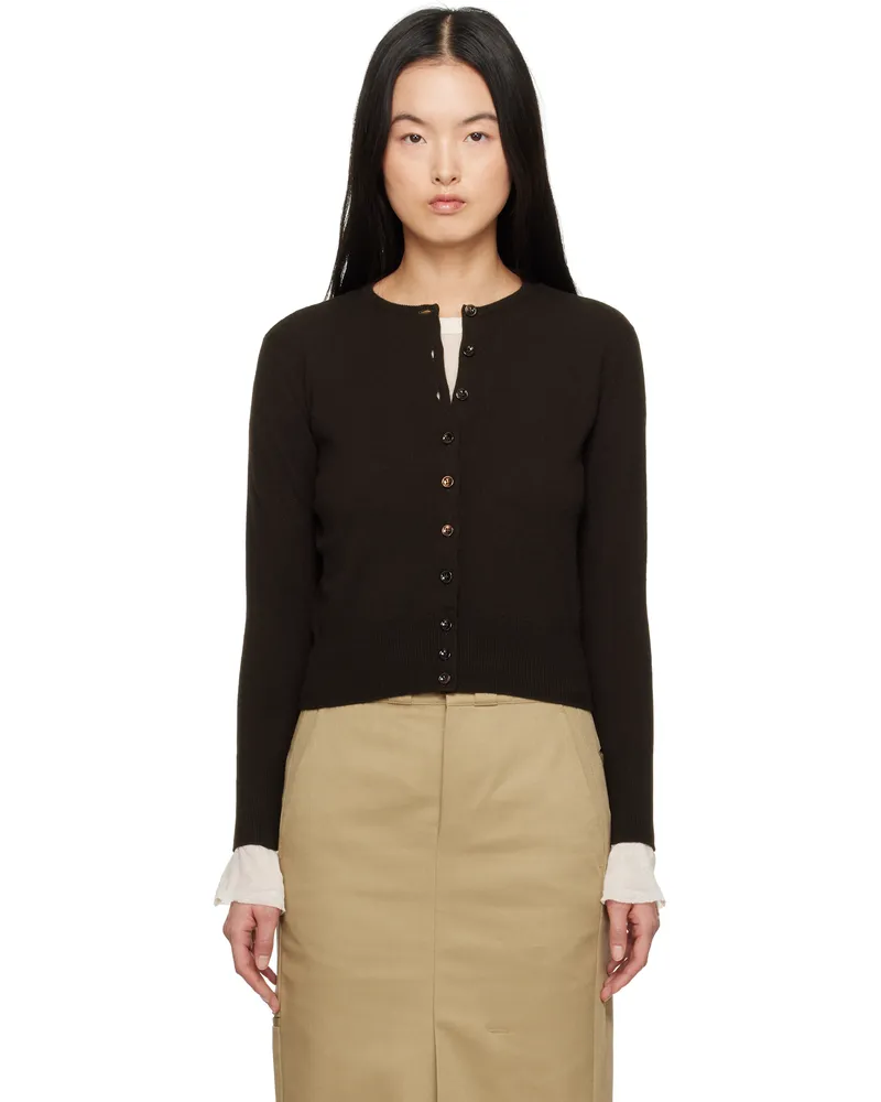 Maison Margiela Brown Wool Cardigan 144m