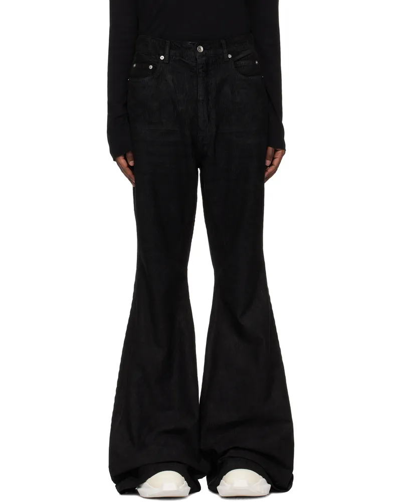 DRKSHDW by Rick Owens Black Porterville Bolan Bootcut Trousers 09