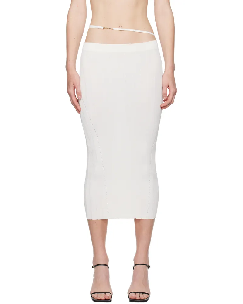 Jacquemus Off-White Les Classiques 'La jupe Pralù' Midi Skirt 110