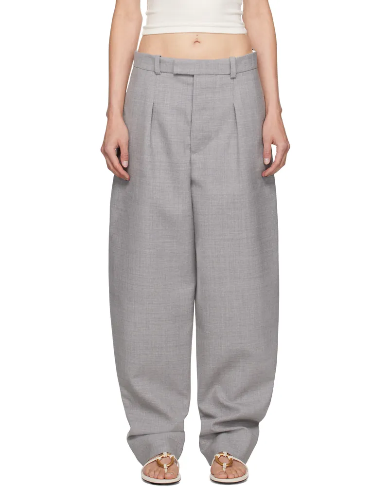 WARDROBE.NYC Gray Hailey Bieber Edition HB Trousers Grey